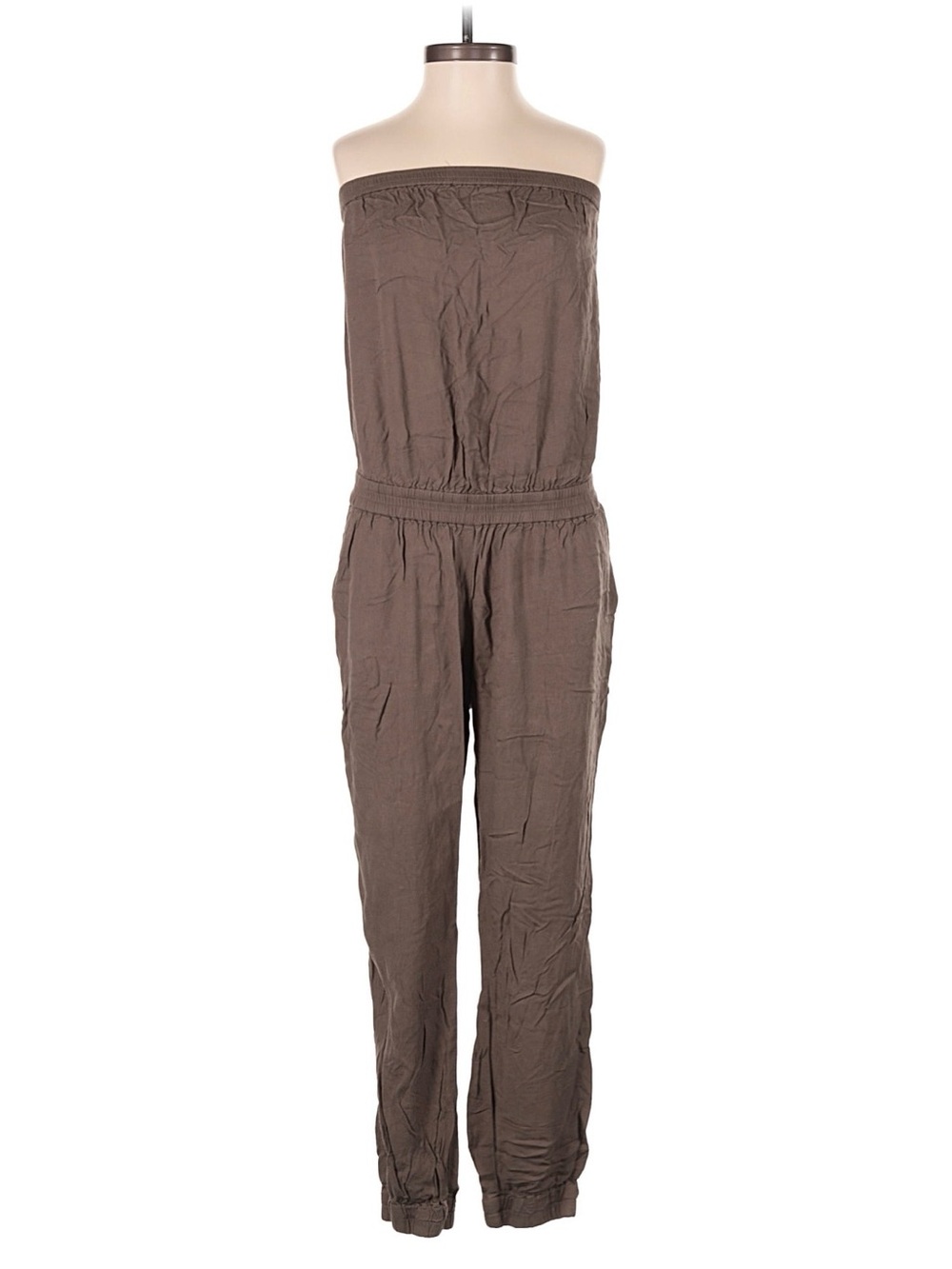 Aritzia Talula Strapless Jumpsuit, Brown, size XS